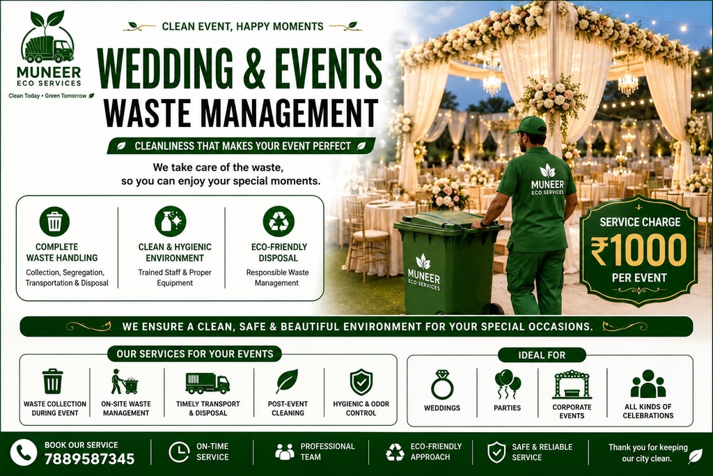 WEDDING & EVENTS WASTE MANAGEMENT